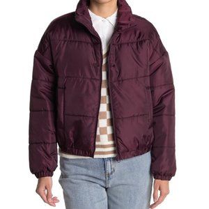 Abound Burgundy Puffer Jacket